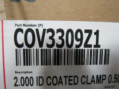Lavanture Products COV3309Z1 Clamp 2"OD X 1/2"W Vinyl Coated Metal Lot of 500