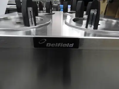 Used Delfield Used 27" Delfield CAB4-650 Mobile Enclosed Four Stack Dish Dispenser 288 Plates Restaurant Equipment (Miscellaneous) Illinois US | Falcon Restaurant Supply #1376503