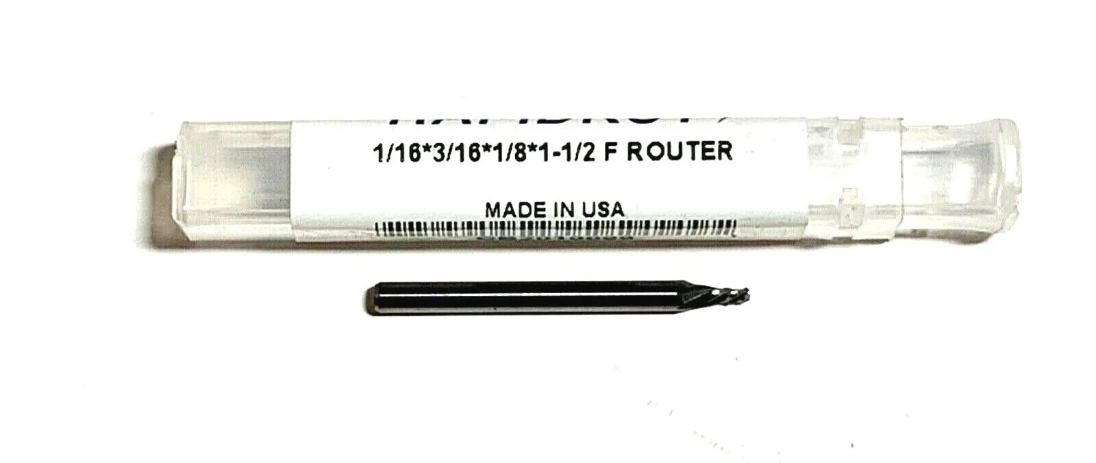 Rapidkut 1/16" x 3/16" Solid Carbide Router Fishtail Style USA Made
