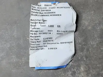 NEW CUMMINS 3638640EX