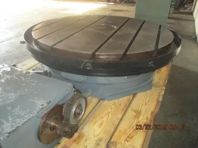 42" Lucas precision motorized rotary table with CNC connectors