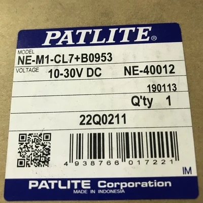 NEW PATLITE NE-M1-CL7+B0953