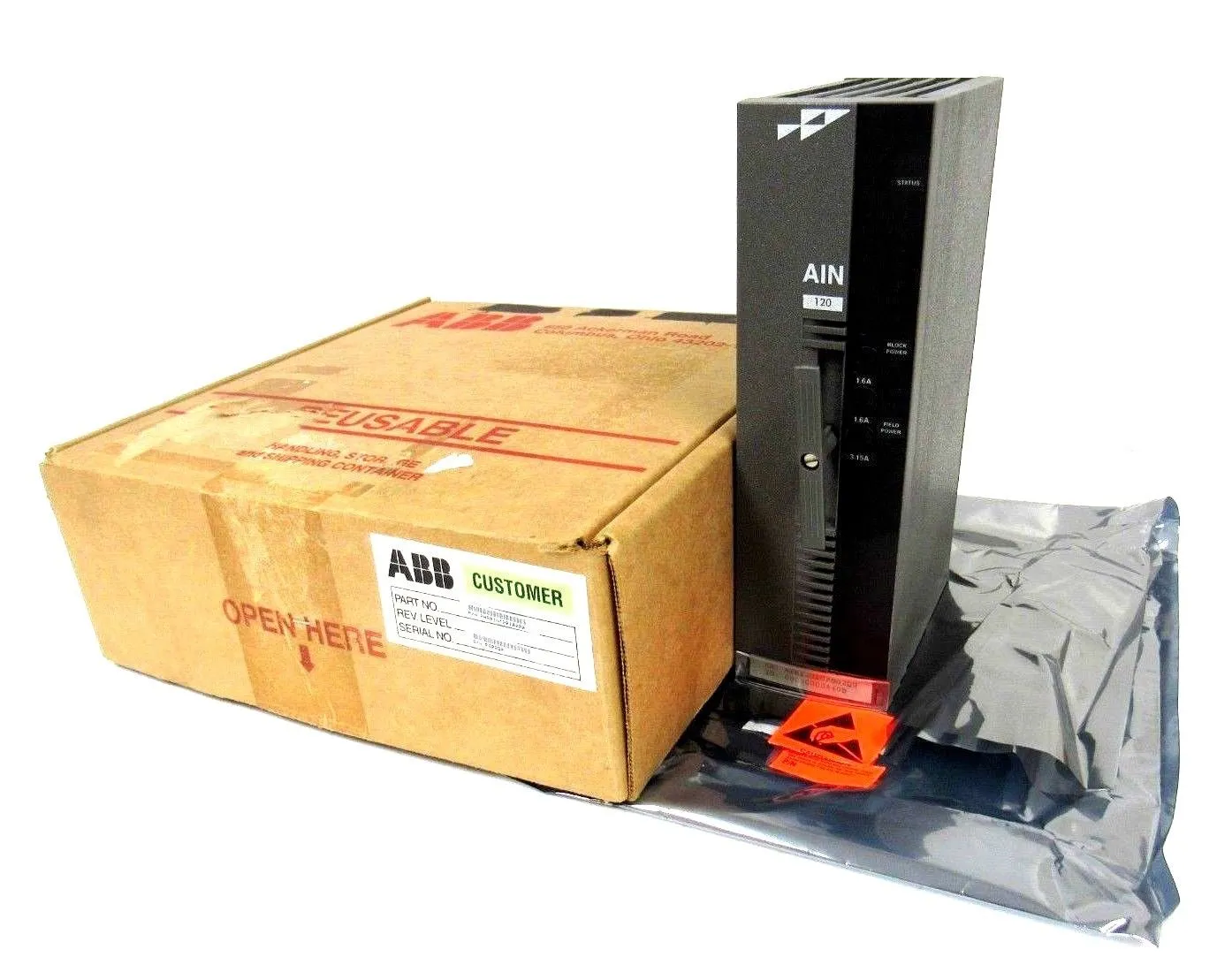 REFURBISHED ABB P-HB-AIN-12010000 INPUT ANALOG MODULE PHBAIN12010000