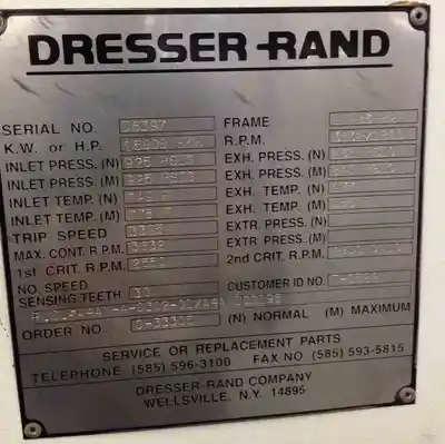 USED DRESSER RAND NA
