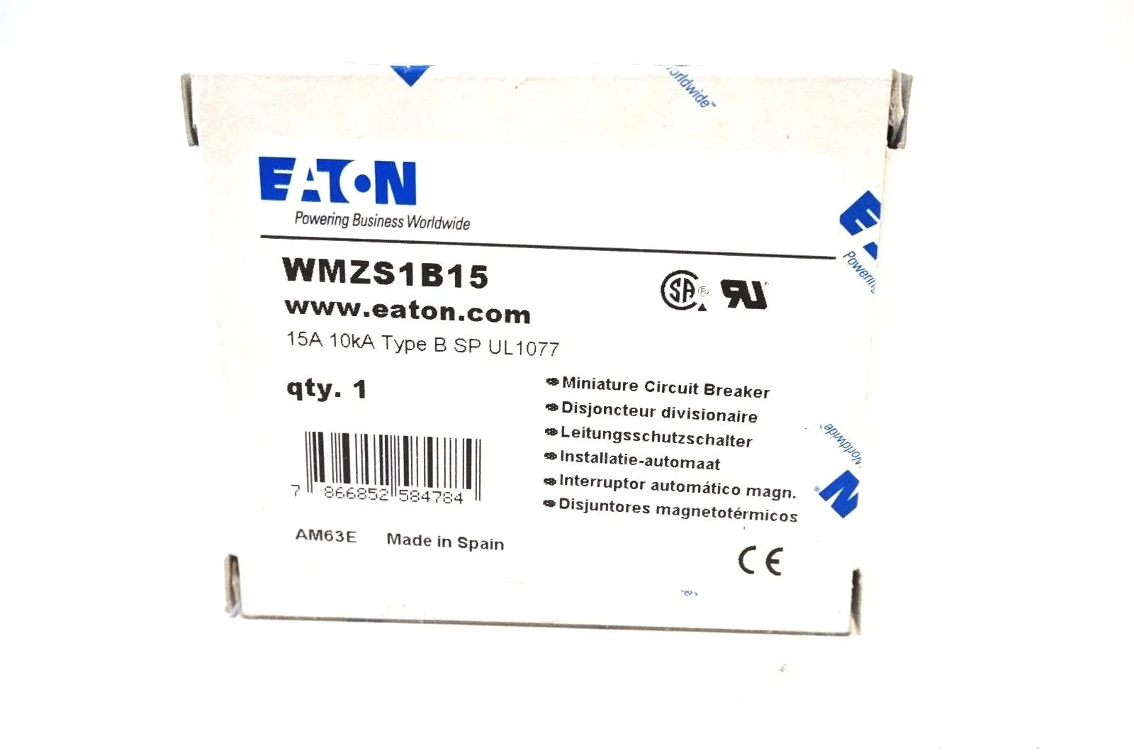 NEW EATON WMZS1B15 CIRCUIT BREAKER