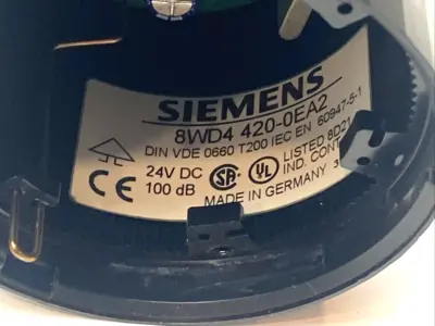 New | in-Stock Siemens Stack Light Siren Element Multi-Tone 102 dB Misc Electrical & Power Parts Michigan US | Maverick Industrial Sales #1402943