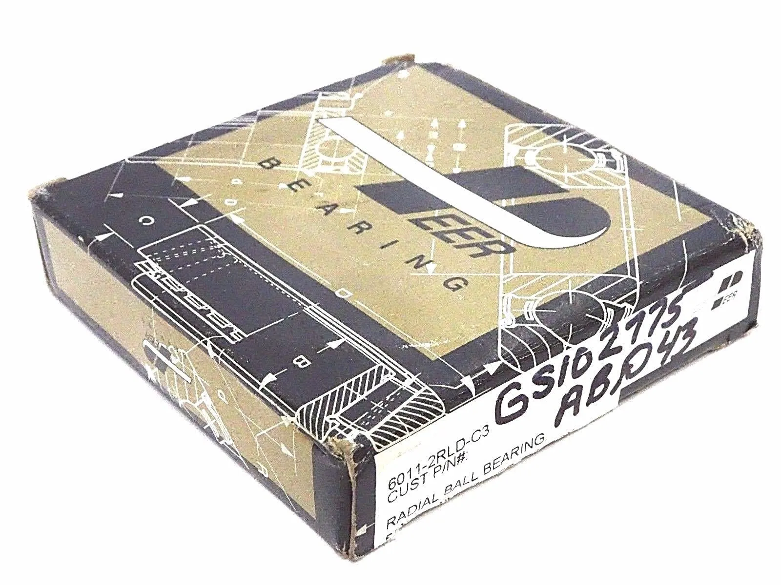 NEW PEER BEARING 6011-2RLD-C3 RADIAL BALL BEARING