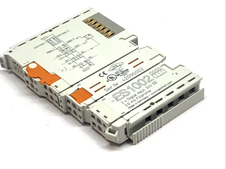 Used BECKHOFF ETHERCAT 2‑CHANNEL DIGITAL INPUT 24 VDC 3 MS PLUGGABLE I/O PLC Input & Output | Maverick Industrial Sales #1102608