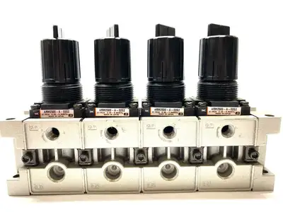 USED SMC REGULATOR MANIFOLD ASSEMBLY ARM2500-A-02G2