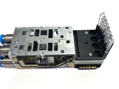 Used Festo Electronic Module 537983 w/ VMPA2-FB-AP-2-1 Sub Base 538000 Input / Output Modules Michigan US | Maverick Industrial Sales #1495917