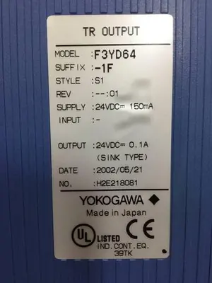 Used YOKOGAWA F3YD64-1F Circuit Boards Michigan US | Ideal Machinery #1293335
