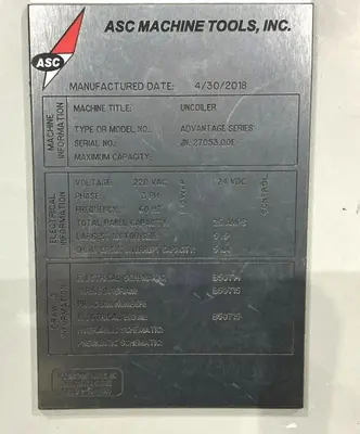 USED ASC ADVANTAGE SERIES