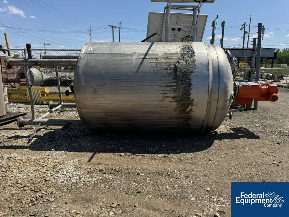 USED Lee Industries 2,000 Gal Lee Reactor, 316 S/S, 23/100#