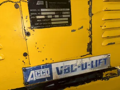 Used ACCO X7600-38-7-12-21-B8M Sheet Lifters Ohio US | Yoder Brothers machinery #91217