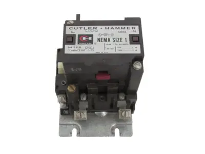 NEW CUTLER HAMMER C10CN2A MAGNETIC CONTACTOR SIZE 1 120V