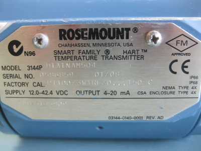 USED Rosemount 3144P D1A1NAM5Q4