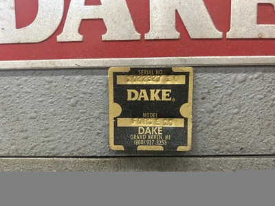 Dake 10 Ton H-Frame Press Model: Force E10