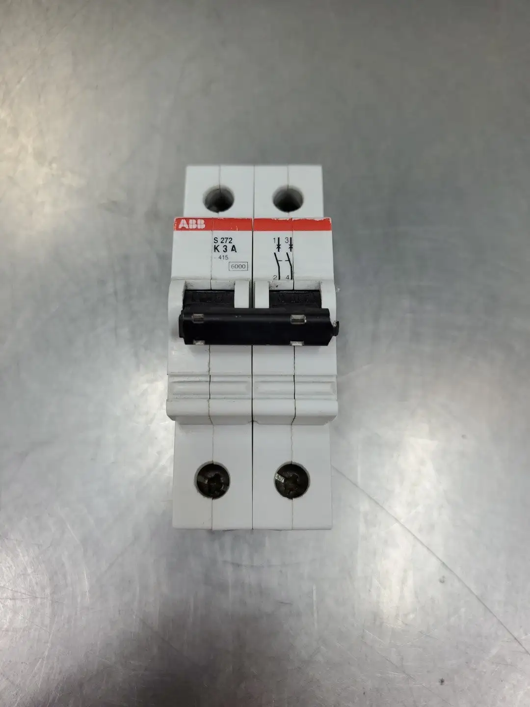 USED ABB S 272-K3 A Circuit Breaker, 2-Pole, 240 VAC