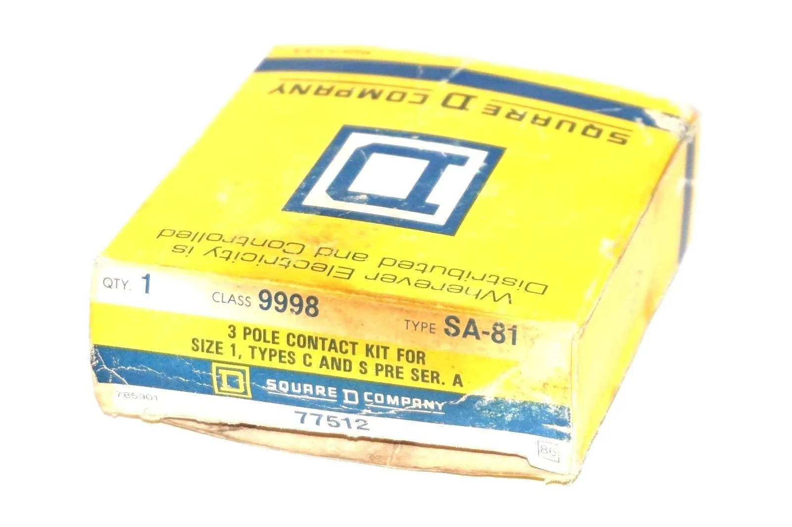 NEW SQUARE D 9998-SA-81 3 SIZE 1 3 POLE CONTACT KIT 9998 SA81