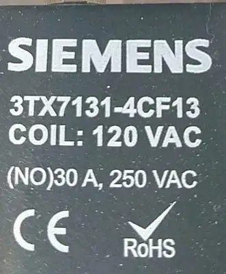 USED Siemens 3TX7131-4CF13