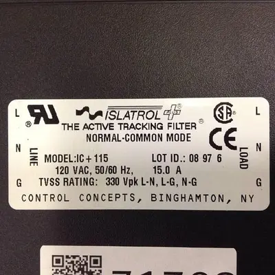 USED CONTROL CONCEPTS IC+115