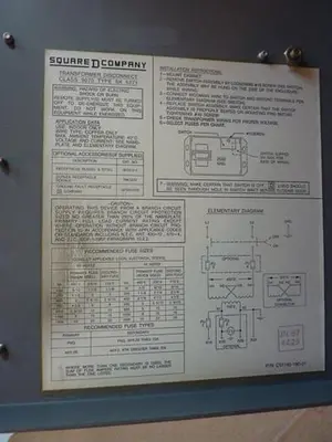 USED SQUARE D 9070-SK5271S