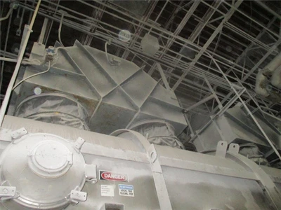 30' L x 70" Wide Carrier Fluid Bed Dryer With Heater
