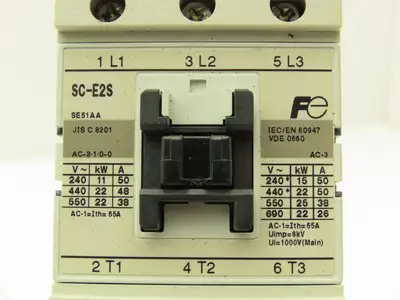 Fuji Electric BM3VSB-050 Combination Starter Manuel/Magnetic 50A 600VAC  38Hp