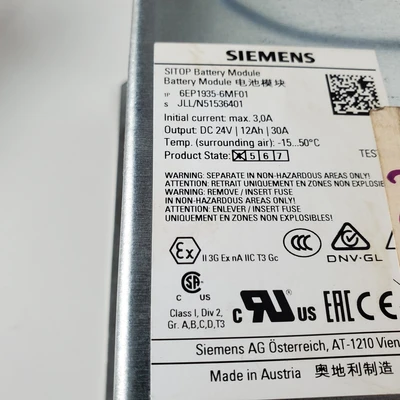Used Siemens 6EP1935-6MF01 Misc Electrical & Power Parts California US | American Industrial Supply Co. #1377074