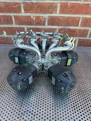 USED 5 ITT PURE FLO ADVANTAGE STAINLESS STEEL DIAPHRAGM VALVE W/ 1" SANITARY FITTING