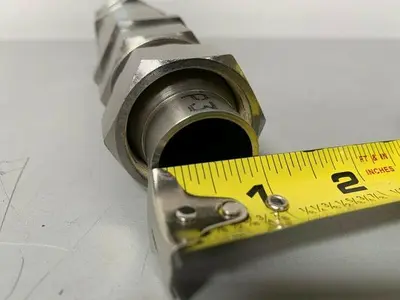 USED SWAGELOK SS-16C-1 STAINLESS STEEL CHECK VALVE 1 PSI W/ 1" COMPRESSION FITTINGS