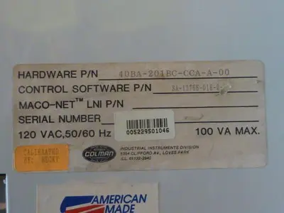 USED BARBER COLMAN 40BA-201BC-CCA-A-00