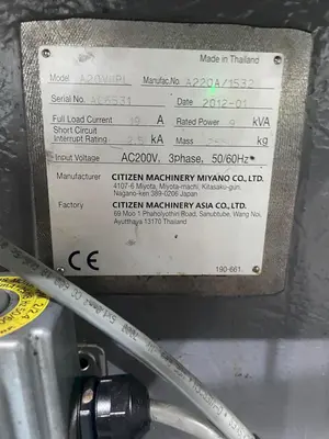 USED 2012 CITIZEN A20