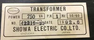 Used SHOWA 42216-10 Transformers Michigan US | Ideal Machinery #707199