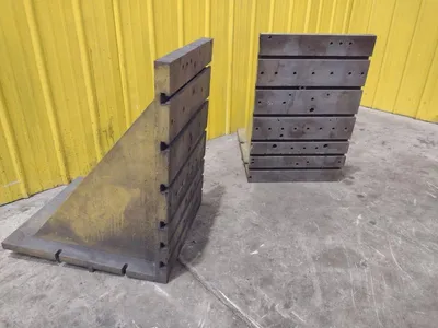 24" W X 36" H X 30" D SET OF 2 T SLOTTED ANGLE PLATES YELLOW: YOBRO #25328