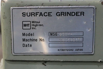 USED 2000 MITSUI MSG-200MH, 2000