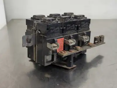 Pushmatic Circuit Breaker Assembly, 3x20 Amp, 3x15 Amp