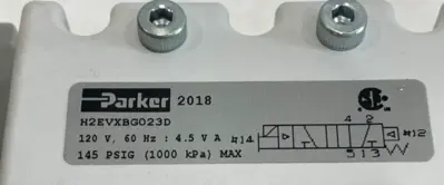 NEW PARKER H2EVXBG023D SOLENOID VALVE 120V 60HZ