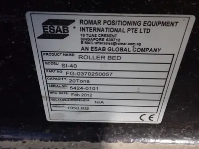 Used 2012 ESAB SI40 Welding Machinery (Other) Ohio US | HGR 24 #912589