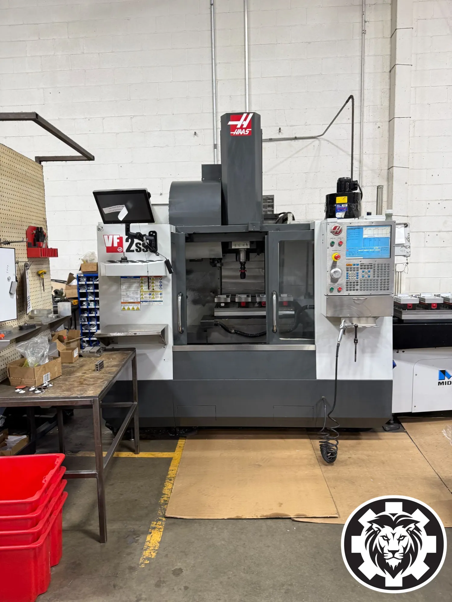 Haas VF-2SS VMC, 2010 - Midaco Pallet Changer, TSC, WIPS, HSM, Chip Auger