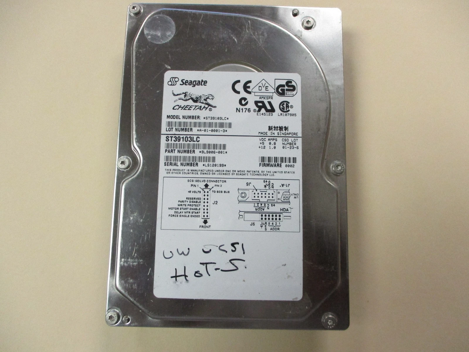 USED Seagate (ST39103LC)  Hard Drive