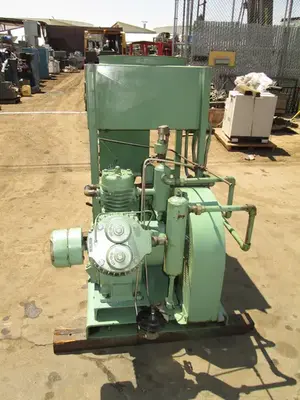 Ingersoll-Rand, industrial reciprocating air compressor with aftercooler, 20 HP