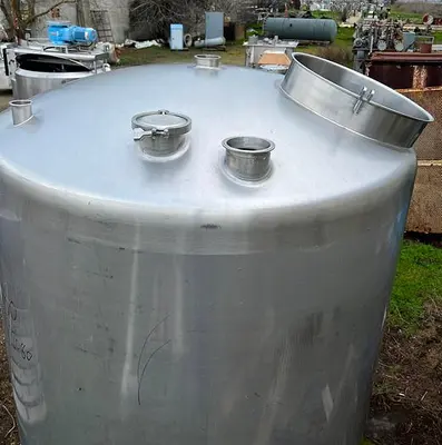 Tank, 525 Gallon, S/St, Sprinkman, Dish Top, Cone Bottom #S744972