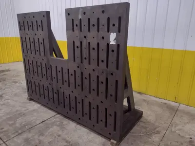 72" X 96" X 3" THICK ANGLE PLATE: STOCK #23548