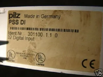Pilz PSS 32 Digital Input PSS DI 30110 1.10 PLC Safety Used