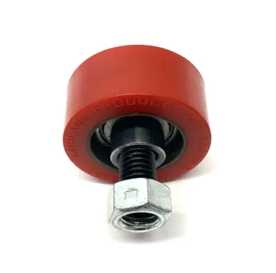 New | in-Stock None Abrasion-Resistant Threaded-Stud Idler Roller, 80A Red Hard Durom Construction Equipment Parts Michigan US | Maverick Industrial Sales #1396756