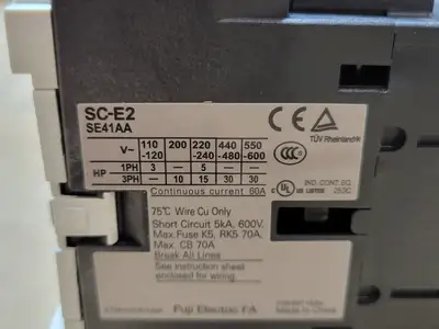 New | in-Stock FUJI ELECTRIC SC-E2 Switchgears British Columbia CA | Lenmark #1438245