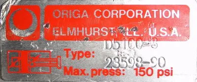 USED ORIGA CORPORATION D5100-3