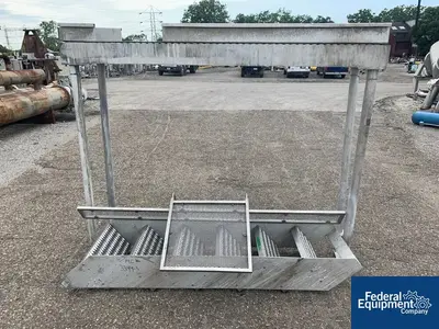 USED APV 10" x 90" APV Discharge Screw Conveyor, S/S, 20 HP