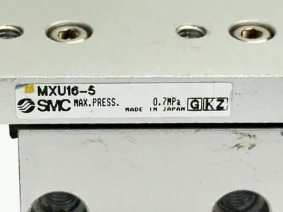 MXU16-5 | SMC  Pneumatic Slide 16mm Bore 5mm Stroke - Used
